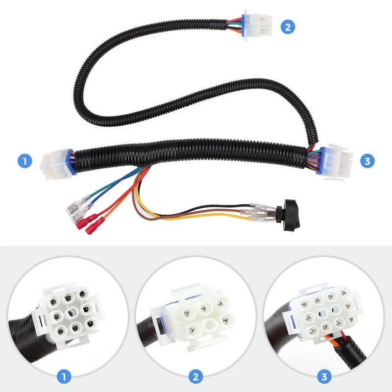 Super Bright LED Light Kit for Club Car Precedent with 12-48 Volts Operation and 1800 Lumen Output