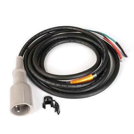 ক্লাব কার 48V চার্জার কর্ড প্লাগ ওয়্যার 101828901 OEM প্রতিস্থাপন তিন মিটার ভারী তারের ছাঁচযুক্ত জলরোধী প্লাগ